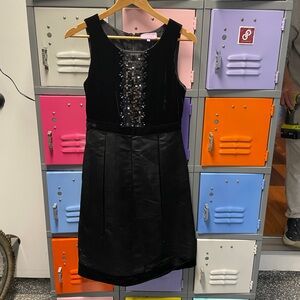 Vintage 90s Vivienne Tam Black Dress with Sequin Detail, 4
